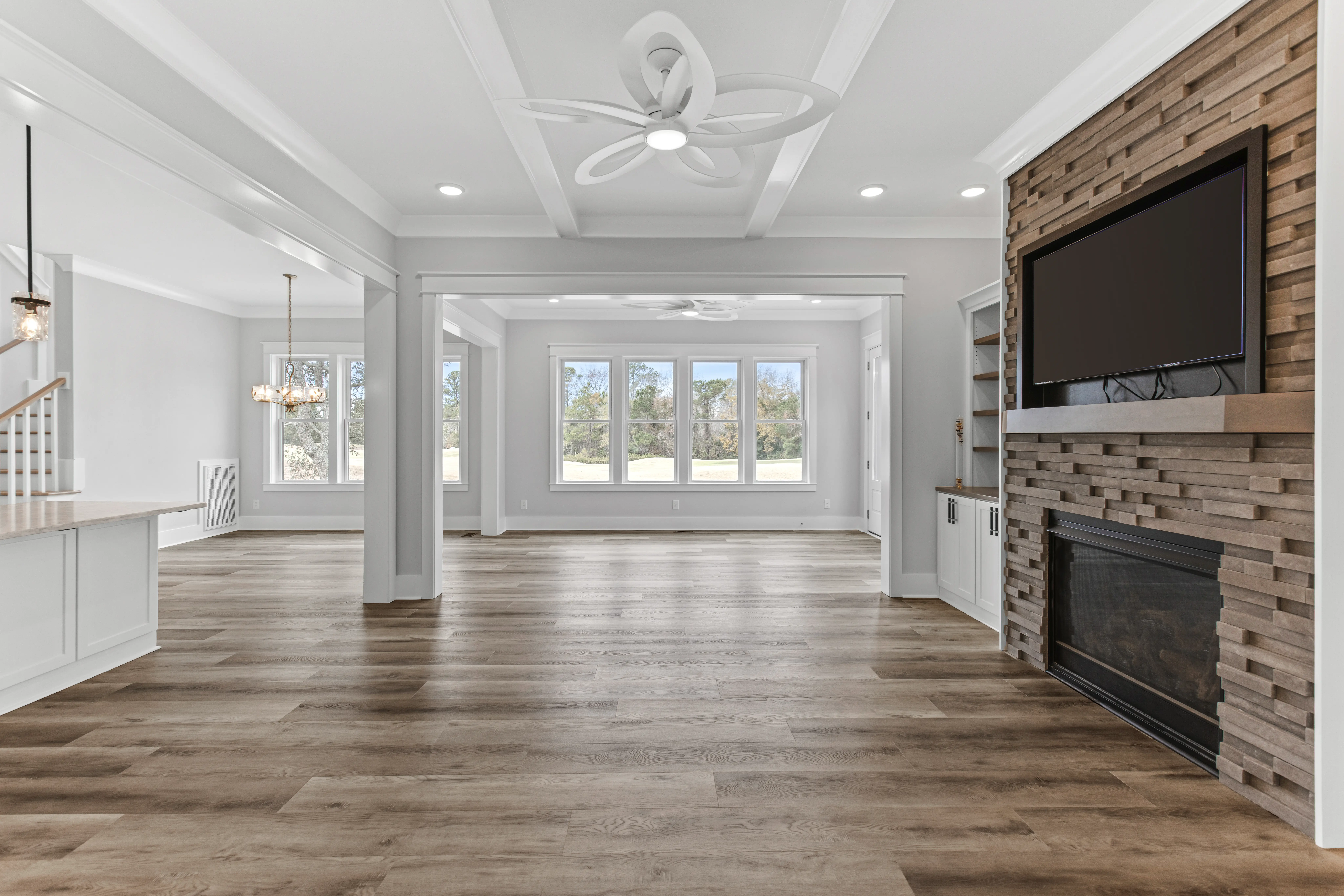 Interior finish detail from an Apex custom home, Southeastern NC